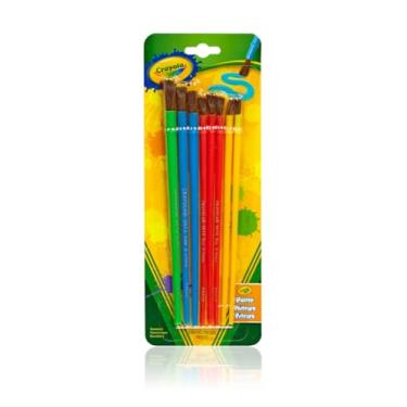 Imagem de Crayola Paint Brush Set - Assorted Colors (8 Pieces), Painting Supplies for Kids, Great for Kids Classrooms & Art Projects, Ages 3+