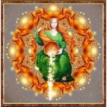 Imagem de Toalha Para Tarô Oráculos Anjo Prosperidade Veludo +presente - Loja do