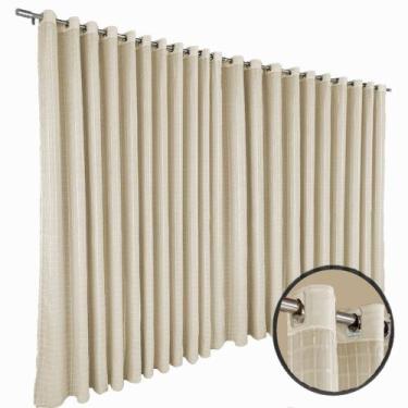 Imagem de cortina blackout corta luz 6,00 x 2,70 ilhios Mix branco - Bravin Cort