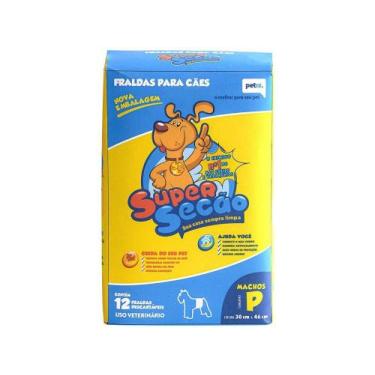 Imagem de Fralda Descartável para Cachorro Macho P - Petix Super Secão 12 Unidad