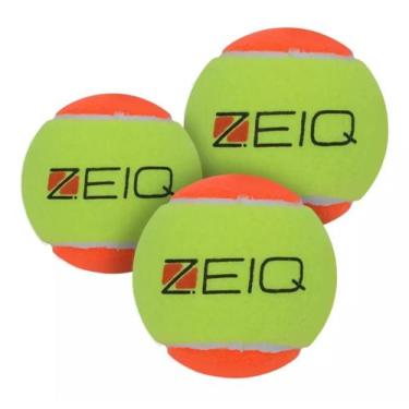 Imagem de Kit 3 Bola Zeiq Original - Beach Tennis - Profissional 