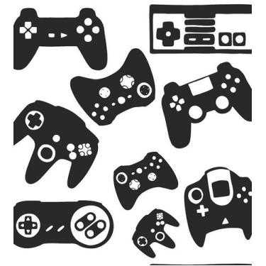 Imagem de Papel De Parede Joystick Boy Fundo Branco - PAPEL E PAREDE ADESIVOS