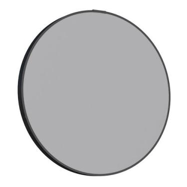 Imagem de Espelho Para Banheiro Redondo Aço Luna 50 Cozimax Preto