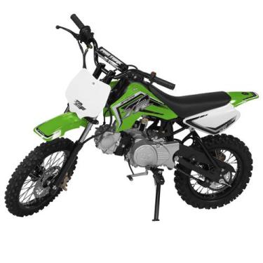 Imagem de Mini Moto Cross 50cc Pro Tork Tr50f, Verde, Aro 14/12