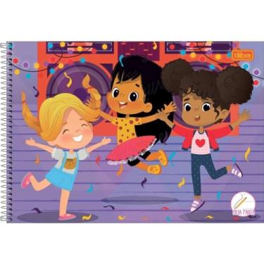 Imagem de Caderno Desenho Univ Capa Dura Sapeca Meia Pauta 40F Esp Fem Pct Com 04 110172