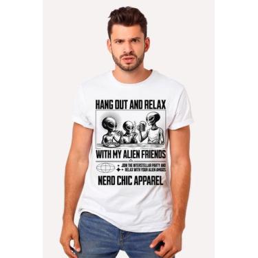 Imagem de Camiseta Geek: Hang Out and Relax: O Presente Nerd Extraterrestre Idea