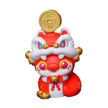 Imagem de Gralara Cofrinho de Resina Estatueta Lembrança Presentes de aniversário Moeda Cofrinho Caixa de economia de dinheiro para festa Halloween Fazenda, Style a