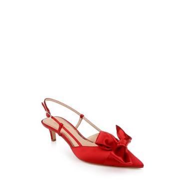 Imagem de Jewel Badgley Mischka Shoshana Slingback escarpim, Vermelho, 37