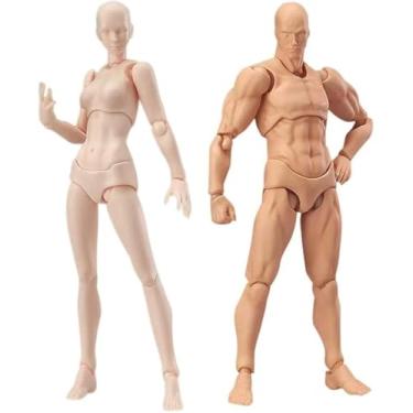 Imagem de AXITWXIT Body Kun Artista Manequim Figura Material de Desenho Ferramentas de Desenho, Manequim para Artistas Desenhar Figuras Modelo para Desenho, Pintura, Artistas Masculino (cor da pele)