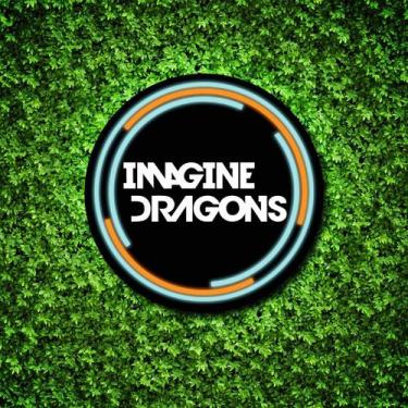Imagem de Painel Neon Led Aplique Imagine Dragons 30cm Banda rock - OntheLight