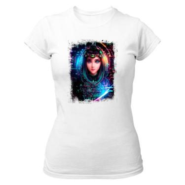 Imagem de Camiseta Baby Look Inteligengia Artificial Mulher Holográfica - Aleart