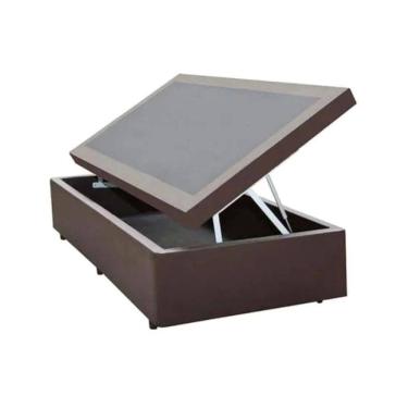 Imagem de Cama Box Baú Solteirão Blindada 96x203x40 cm