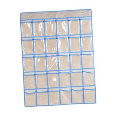 Imagem de ＫＬＫＣＭＳ Saco de armazenamento de bolso de sala de aula Organização doméstica Organização da parede ou porta Polícia de cartas Organizador de bolso para, Bege