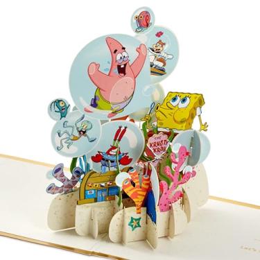 Imagem de Hallmark Cartão pop-up Signature Paper Wonder Nickelodeon Bob Esponja Calça Quadrada (Best of Friends) para aniversários ou qualquer dia