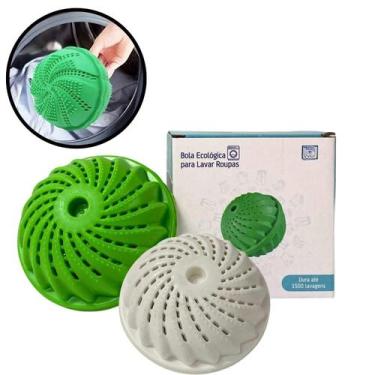 Imagem de Bola Lava Roupas Na Máquina Reutilizável 1500 Lavagens - Bola De lavar