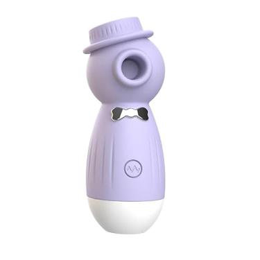 Imagem de Sugador de Clitóris Billy 12 Modos de Pulsação em Silicone 9,9cm Recarregável Pequeno e Portátil (LILÁS)