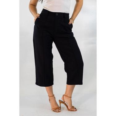 Imagem de Calça Feminina Capri Alta Alfaiataria Leve Anticorpus-Feminino