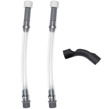 Imagem de mapleza 2 mangueiras de latas de gás domésticas e de alto desempenho para corrida com 1 peça de mangueira dobradora de combustível adequada para jarras de combustível VP de 3/5/5,5 galões