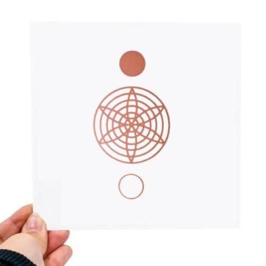 Imagem de Placa Grafico Harmonia PVC 15x15cm - Radionica Radiestesia - Dhonella