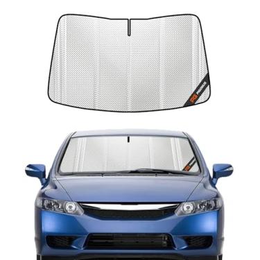 Imagem de Pigenius Para-brisa para Honda Civic Sedan 2006-2011. Cobertura total para proteção máxima do espelho retrovisor