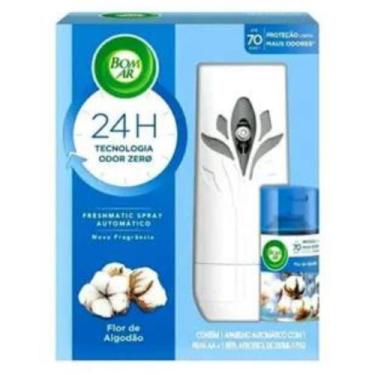 Imagem de Bom Ar Automático + Refil Grátis Flor De Algodão + Pilha Aa - AIR WICK