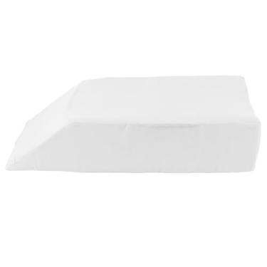 Imagem de Almofado de cunha da posição corporal GRCFUMO, travesseiro de perna de cunha macia, suporte confortável na perna e travesseiro de elevação para cirurgia, lesão, descanso, suporte (Branco)