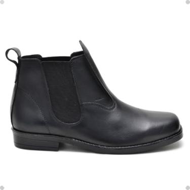 Imagem de Bota Coturno Masculino de Couro Social Elegante Cla-Cle (Preto, BR, Adulto, Numérico, M, 42)