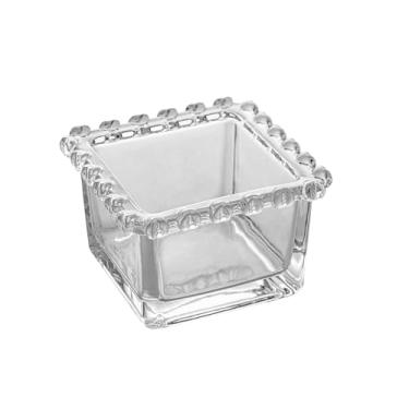 Imagem de LYOR - Bowl Quadrado de Cristal Coração 150ml - Ideal para Sobremesas, Frutas Frescas e Petiscos - Fora da Mesa como Base para Presentinhos e Outras Possibilidades