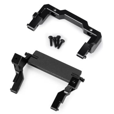Imagem de WEFEINO Aluminum Alloy Front Bumper Mount Rear Body Shell Mount Upgrades Parts for 1/24 Axial SCX24 Base Camp RC Crawler Car (Front + Rear Mount)