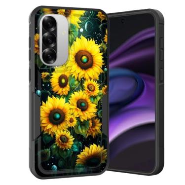 Imagem de KJFHDJFDH Capa para Galaxy A36 5G/A56 5G, capa protetora de silicone macio para Samsung Galaxy A36 5G/A56 5G 6,7 polegadas, girassóis