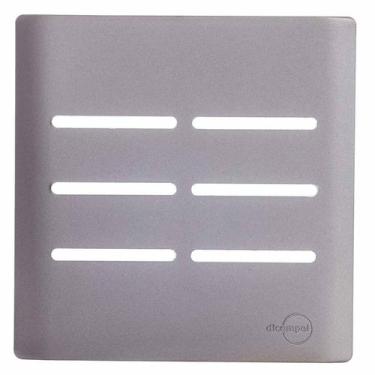 Imagem de Placa Novara Aco 4x4 6 Interruptores - DICOMPEL, AÇO