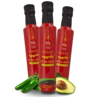Imagem de Azeite De Avocado com Pimenta Jalapeño 3 unidades de 250ml - Serras Altas