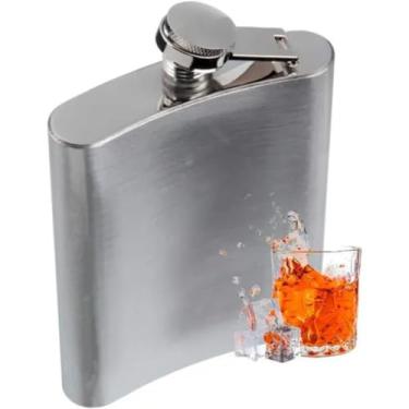 Imagem de Cantil Porta Bebida De Bolso 230ml Inox