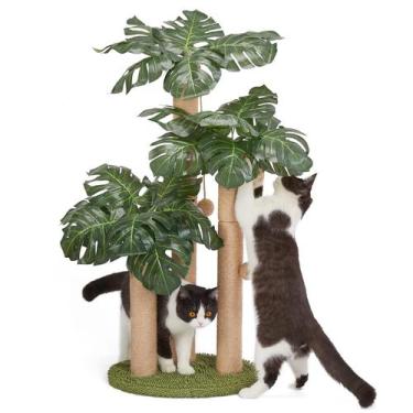 Imagem de Arranhador para gatos LEMONDA 80 cm com 3 bastões para arranhar e brin