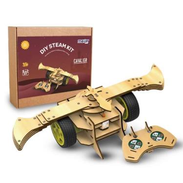 Imagem de Kit de Robótica STEM Montagem Carro Cavalier MDF - Maker Store