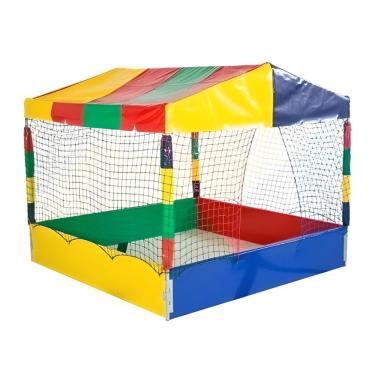 Imagem de Piscina de Bolinhas Quadrada 1,50m Nacional Premium Colorida Playground