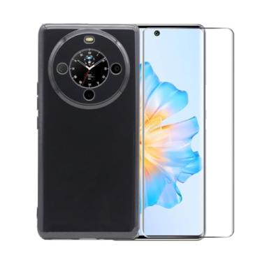 Imagem de WDMYLFTW Capa para Fossibot S3 Pro + película protetora de tela de vidro temperado - Capa protetora de TPU à prova de choque flexível de silicone transparente para Fossibot S3 Pro (preto)