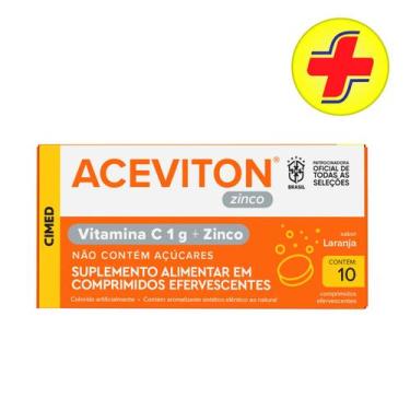 Imagem de Vitamina C efervescente Aceviton - 1g Vitamina C + Zinco com 10 compri