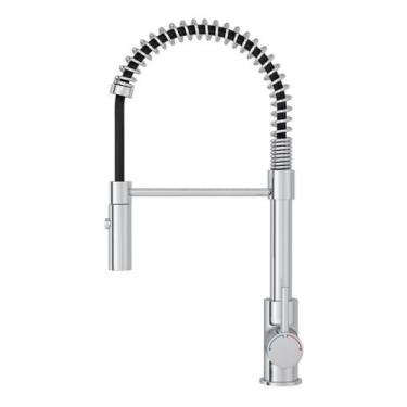Imagem de Torneira de cozinha gourmet misturador monocomando mesa bica movel spi
