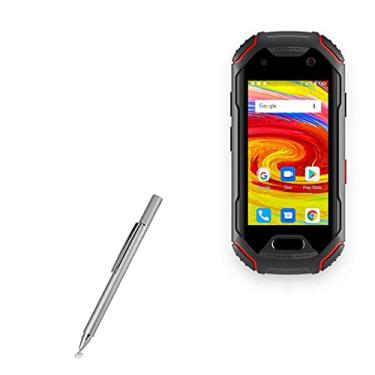 Imagem de Caneta Stylus Unihertz Atom Stylus, BoxWave [FineTouch capacitive Stylus] Caneta Stylus super precisa para Unihertz Atom - Prata metálica