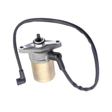 Imagem de menolana Motor de partida para scooter, peça de reposição robusta para veículo, fácil de instalar, peça de 10 dentes, motor de partida de 50cc e 80cc