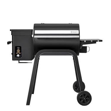 Imagem de Brisk It Zelos-450 Grelha elétrica de madeira para defumador – AI Smart BBQ Grill com WiFi, 7 em 1 Outdoor Grill & Smoker, controlador PID (até 260 °C), área de cozimento de 450 m², sonda de carne