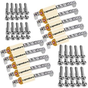 Imagem de Puxador de porta para móveis de vidro cristal com strass em formato de U simples Lsgoodcare Europe Puxador de cabine puxador puxador puxador puxador puxador puxador puxador de cozinha, 128 mm, Sliver