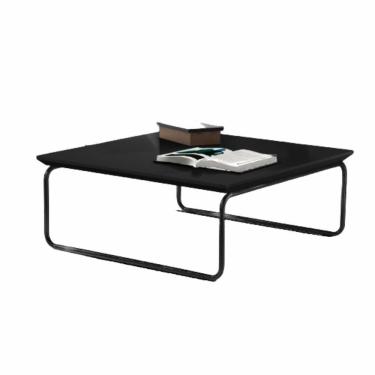 Imagem de Mesa De Centro Munique 70x70 Cm Preto Com Base Preta
