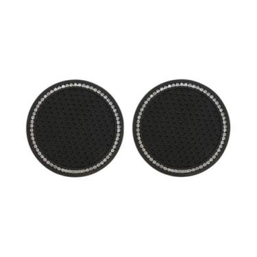 Imagem de Porta-copos De Carro Feminino Fofo Com Strass Brilhante, 2 Peças, Univ