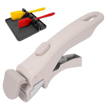 Imagem de Holylofty Alça removível branca creme, alça de panela universal, substituição para panelas e frigideiras, serve para todas as panelas, inclui descanso de espátula e almofada de gotejamento, durável e