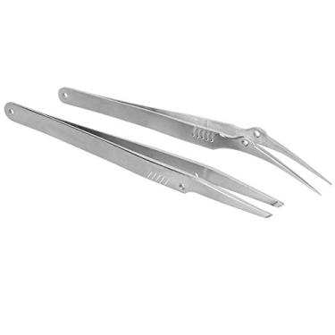 Imagem de 2pcs Aço Inoxidável Tweezer High Precuracy Pelier Industrial ESD Kit de Reparo de Solda Estática para Eletrônicos
