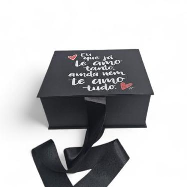 Imagem de Caixa De Presente 21x15x10 Mensagem Eu que Ja Te Amo Tanto