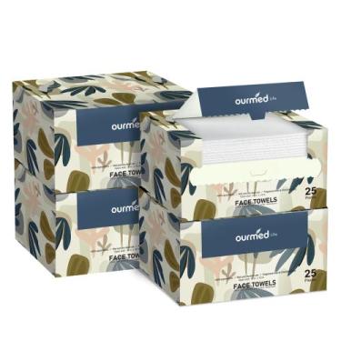 Imagem de Toalhas de rosto biodegradáveis descartáveis Ourmed Life 10x12in 200Ct
