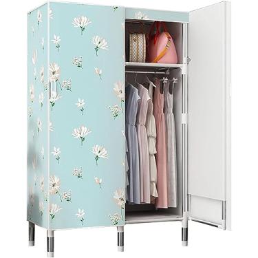 Imagem de Guarda-roupa, Prateleiras De Guarda-roupa Portáteis, Armário De Tecido Com Trilho De Suspensão, Organizador De Armazenamento De Armário De Roupas Para Quarto, A, 85x50x172cm